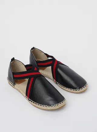 JOVE Women's Casual Espadrilles BLACK 