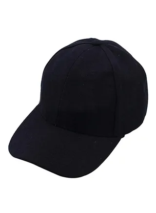 Baseball Snapback Cap Black 