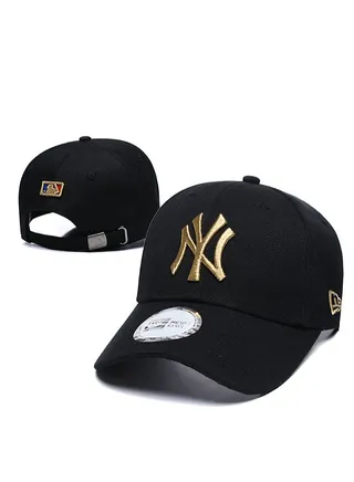 NEW ERA Stylish Black Baseball Cap - Resilient and Energetic 