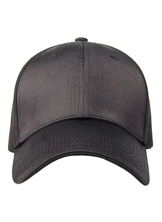 Solid Pattern 3 Piercing Ring Baseball Cap Black 