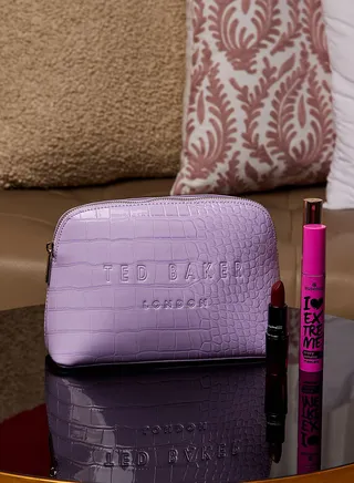 Crocala Imitation Croc Makeup Bag