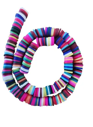 jewelry Findings Polymer Clay Beads Rubber Spacer  For Boho Jewelry Making Bracelet Accessory 