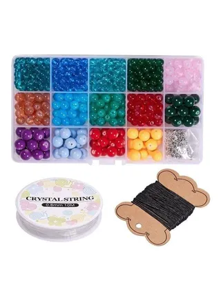 Glass Beads Bracelet Making Craft Kit 