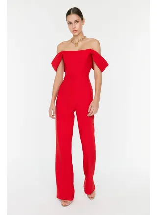 Woman Jumpsuit Red 