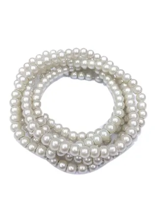 250-Piece Of Line Glass Beads 0.4cm 