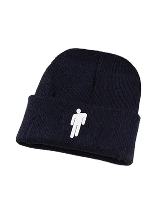 Billie Eilish Printed Knitted Cap Black 
