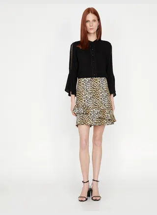 Leopard Patterned Skirt
