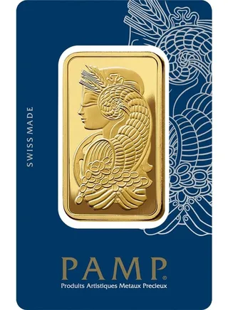 Swiss Made 24K(999.9) Pamp 50g Gold Bar 