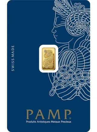 RAK GOLD - PAMP Suisse 24 Karat (999.9) 1 gram Gold Minted Bar 