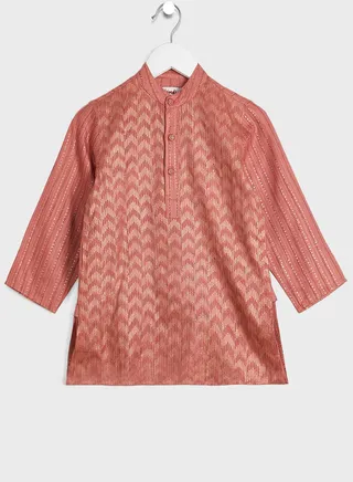 Kids Printed Long Kurta 