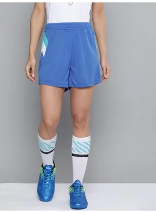 Mid Rise Comfortable Shorts Strong Blue / Peacock Blue / Optic White 