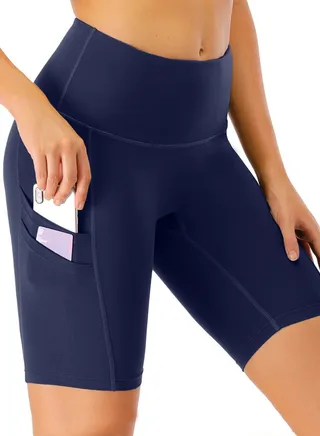 Stitch Detail Training Shorts Blue 