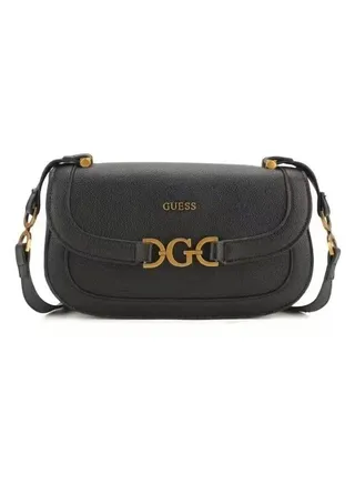 Guess Dagan 4G Logo Black Crossbody Bag for Women 