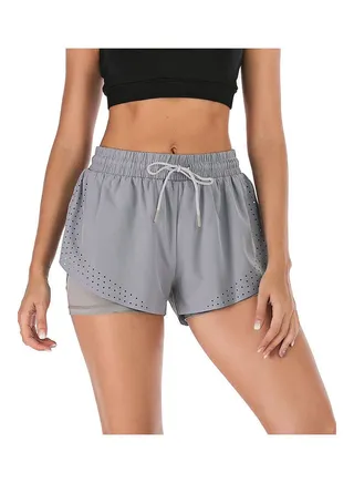 Comfortable Quick Dry Running Shorts Grey 