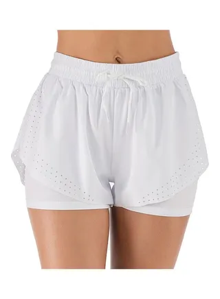 Comfortable Quick Dry Running Shorts White 