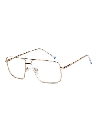 Unisex Rectangular Eyeglasses - LB E14484 - Lens Size: 56Mm 