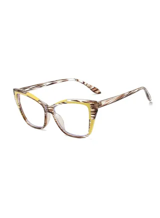 Blue Light Blocking Optical Eyeglasses - Stylish Cats Eye Frames, Clear Lens, Polarized. Top-rated Bluelight Protection for Reading, Work, & Screen Time. Vintage-Inspired, Lightweight Design. 