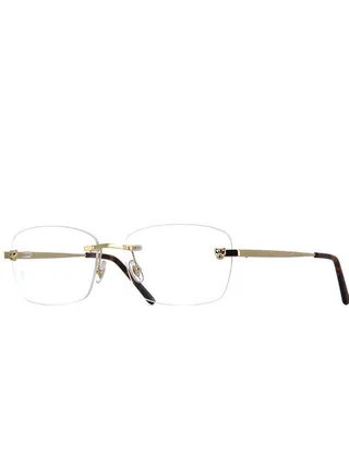 Unisex Rectangular Shape Eyeglass Frames CT0148O 001 56 - Lens Size: 56 millimeter 