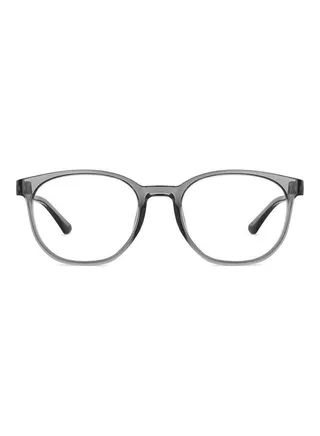 Bluecut & Antiglare Computer Eyeglasses | Grey Full Rim Round Shape | For Men & Women | Medium | Lb E14061 