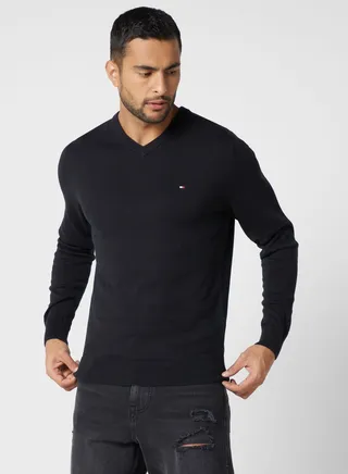 Logo V-Neck Sweater