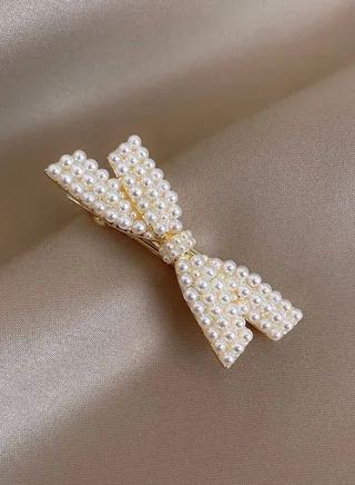 Pearl Tic Tac Clip Hair Snap Clip 