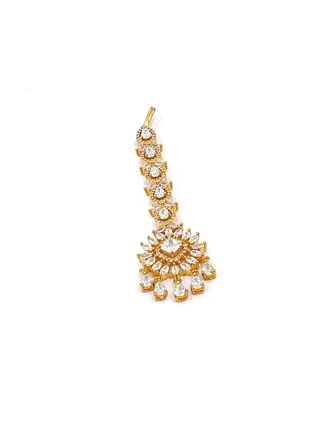 GOHONA Traditional Indian Head Jhoomar Passa Jewelry Main Tikka for Women 