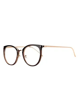 Round Frame Eyeglasses - Lens Size: 46 mm 