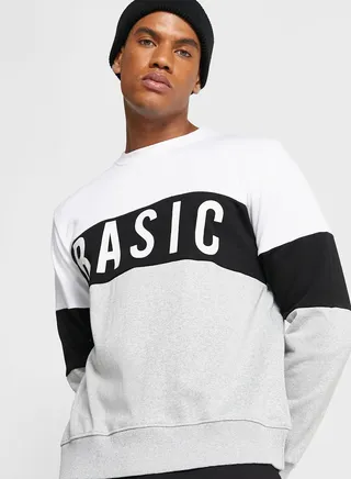 Basic Colourblock Sweater 