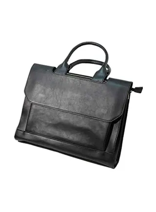 Leather Briefcase Black 