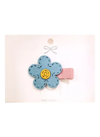 Flower Themed Hair Clip 