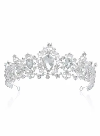 Crystal Crown for Women, Queen Tiaras with Rhinestone, Bridal Tiara 