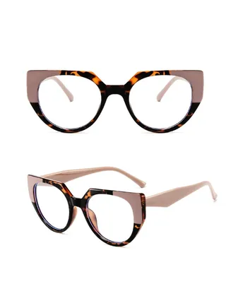 Blue Light Blocking Optical Eyeglasses - Stylish Oversized Frames, Clear Lens, Polarized. Top-rated Bluelight Protection for Reading, Work, & Screen Time. Vintage-Inspired, Lightweight Design. 