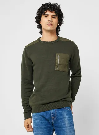 Zip Pocket Sweater