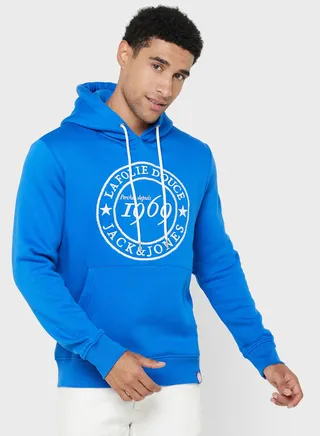 Text Print Hoodie