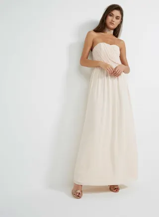 Mona Maxi Dress Nude 