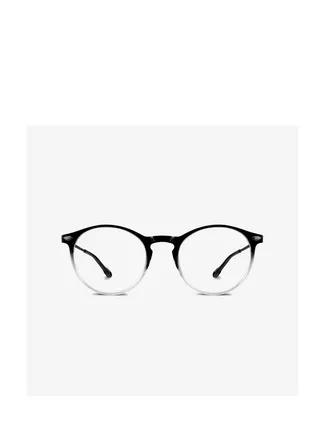 Blue light blocking glasses protecting from screens. Unisex round shape. 