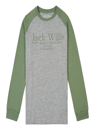 Jack Wills Raglan Long Sleeve T Shirt 