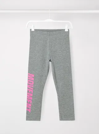 Girls Slogan Leggings 