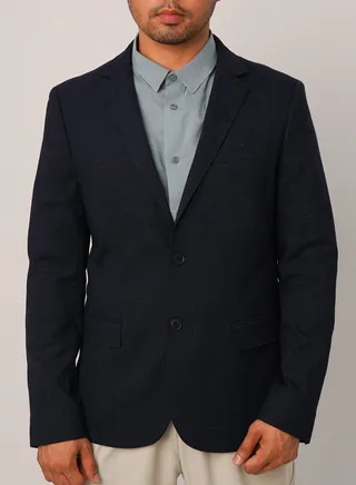 Men’s Formal Tuxedo Wedding Suit Blazer in Navy Blue 