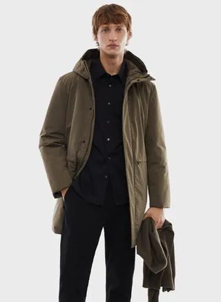 Water-Repellent Trench Coat 