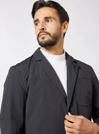 Button Down Blazer Black 