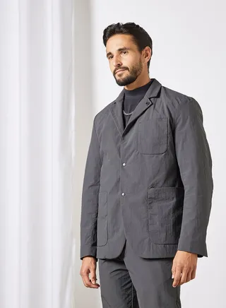 Button Down Blazer Grey 