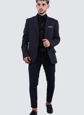 Men's Formal Tuxedo Wedding Coat Blazers in Night Sky 