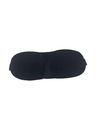 Memory Foam Padded Sleeping Eye Mask Black 