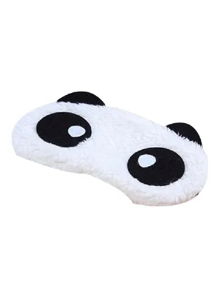 3D Soft Padded Eye Mask Cover White/Black 