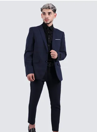 Men's Formal Suit Blazer Wool in Electric Blue 