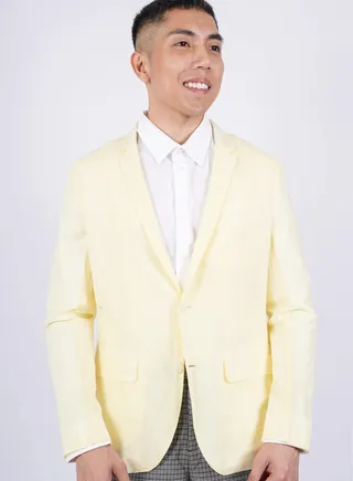 Men’s Summer Blazer – Elfin Yellow 