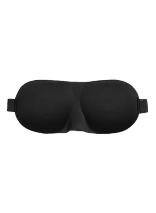 3D Countered Sleeping Eye Mask Black 
