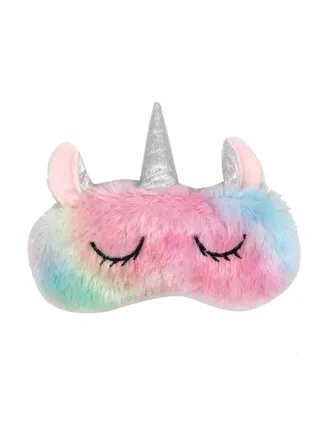Unicorn Stuffed Sleeping Eye Mask Toy Multicolour 