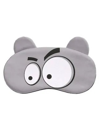 Funny Cartoon Sleeping Eye Mask Grey/Black/White 